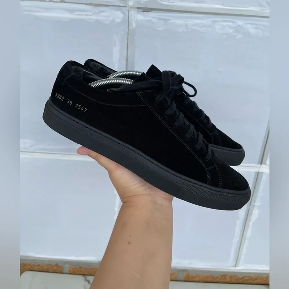 Woman by Common Projects Original Achilles Low Black Sneaker Shoe Size 39/9 - Picture 10 of 13